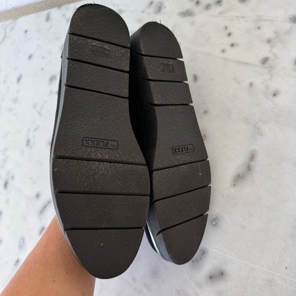 FLEXX Suede Leather Loafer Black Size 39 - Picture 8 of 10